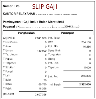 contoh slip gaji pns contoh slip gaji pns