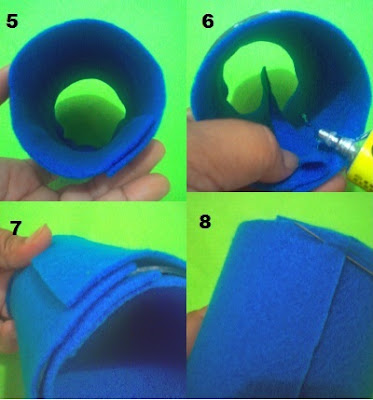 Kotak Pensil dari Kain Flanel Kotak Pensil dari Kain Flanel