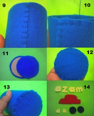 Tempat Pensil dari Kain Flanel Tempat Pensil dari Kain Flanel