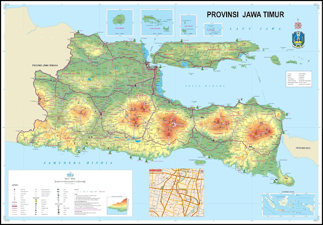 Peta Jawa Timur, Peta Jalan Peta Jawa Timur, Peta Jalan